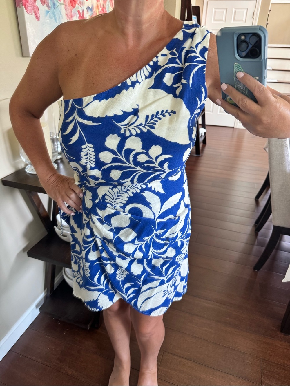 Cupshe mini one shouldered wrap dress Large